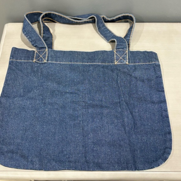 Vintage Guess Denim Tote Bag - Picture 2 of 3